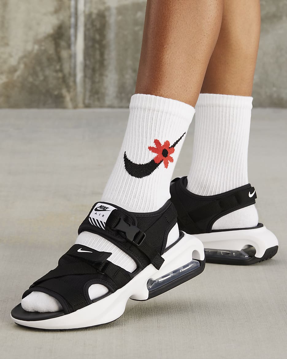 Nike sandals with ankle strap best sale